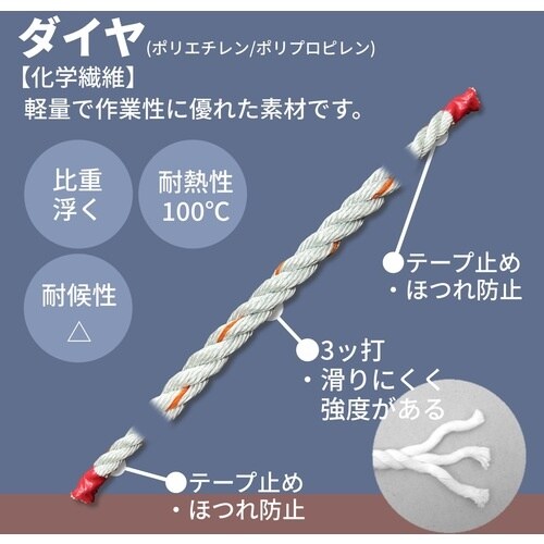 ユタカメイク ロープ ダイヤロープドラム巻(GG色