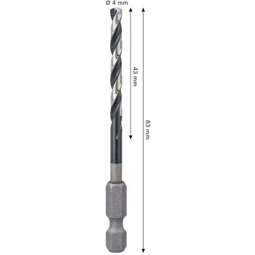 ボッシュ ドリルアダプター用鉄工ビット 4mm
