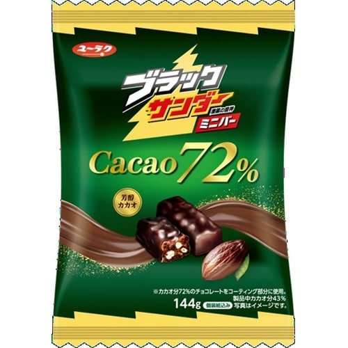 ブラックサンダーミニバーCacao72%144g