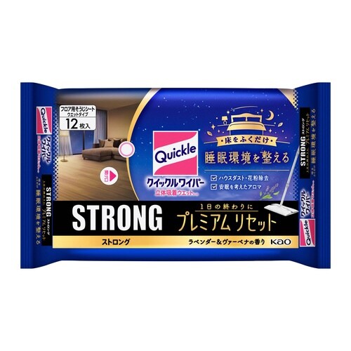 クイックル立体吸着Wストロングプレミアム 12枚