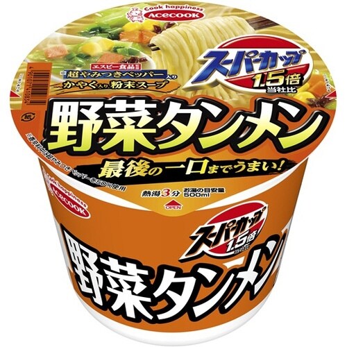 スーパーカップ1.5倍 野菜タンメン 12個入