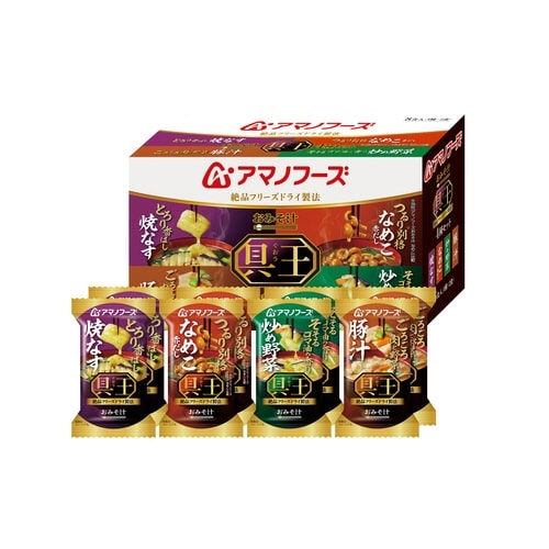 アマノフーズおみそ汁 具王4種セット8食