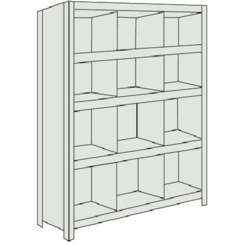 軽量棚 縦仕切付 43V35