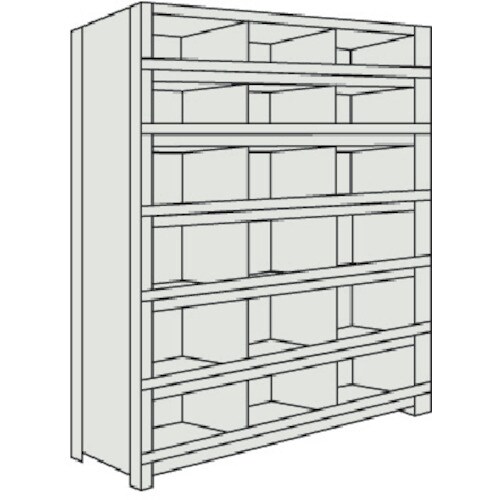 軽量棚 縦仕切前当付 53V57
