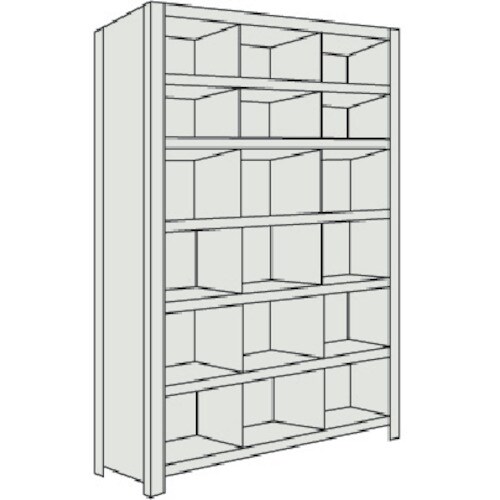 軽量棚 縦仕切付 63V37