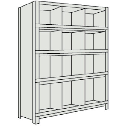 軽量棚 縦仕切前当付 63V55