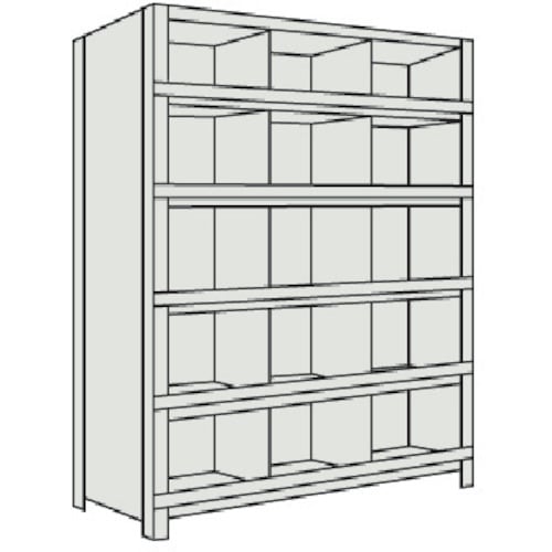 軽量棚 縦仕切前当付 63V56