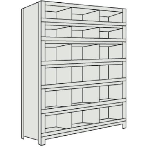 軽量棚 縦仕切前当付 63V57