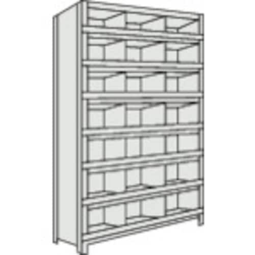 軽量棚 縦仕切前当付 63V58