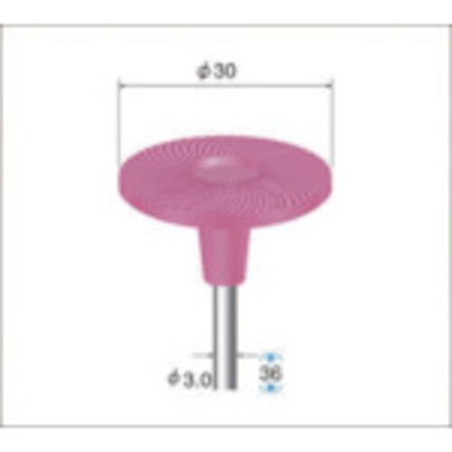 軸付ゴム砥石ディスク 64415