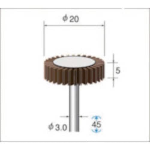 フラップ軸付ホイール 49145