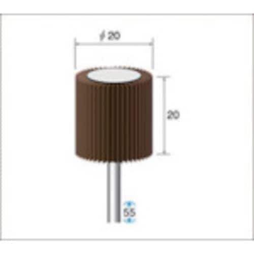 フラップ軸付ホイール 49166