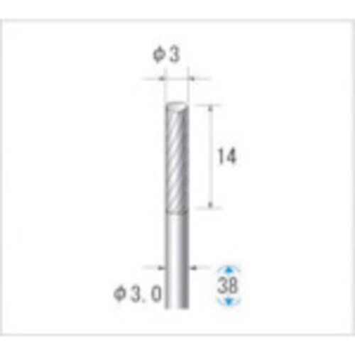超硬カッター 円筒(シングルカット) 24161