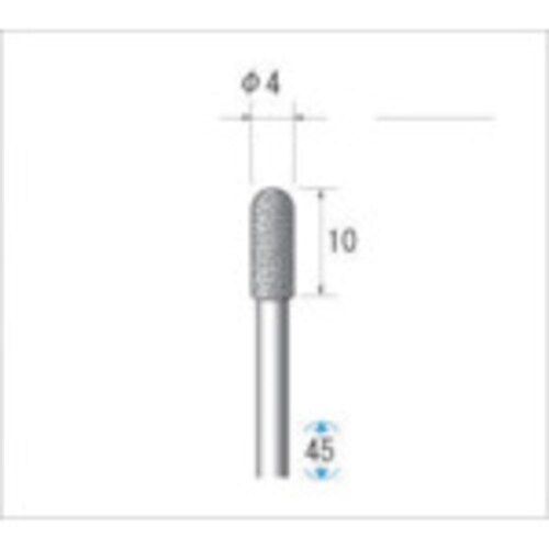 電着CBNバー 円筒先丸 12339