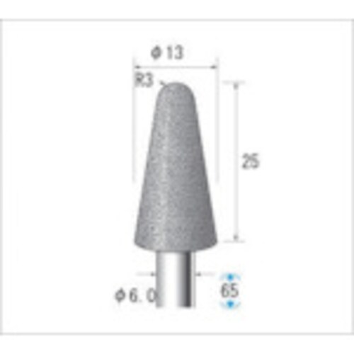 電着CBNバー テーパー先丸 13302