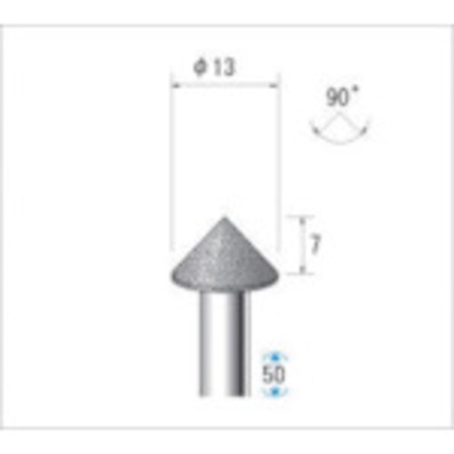 電着ダイヤモンドバー テーパー#120 13341