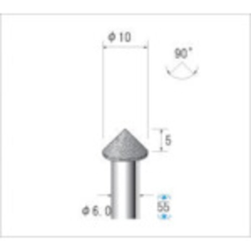 電着CBNバー テーパー 13344