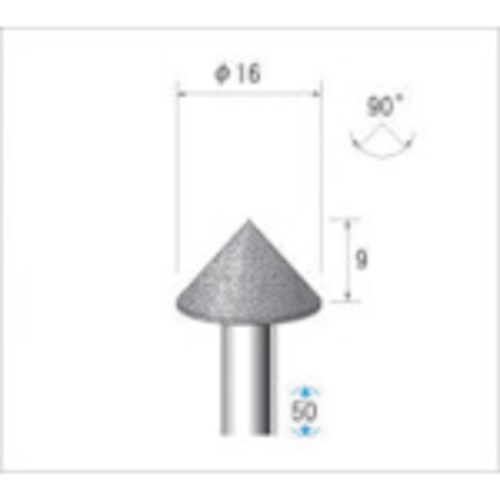電着CBNバー テーパー 13346