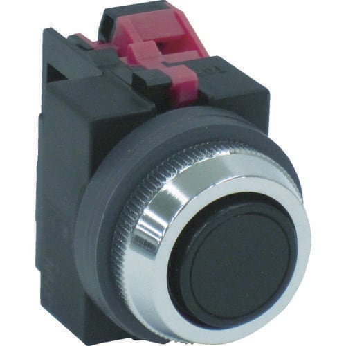 平形押しボタンスイッチ 黒 ABS101NB