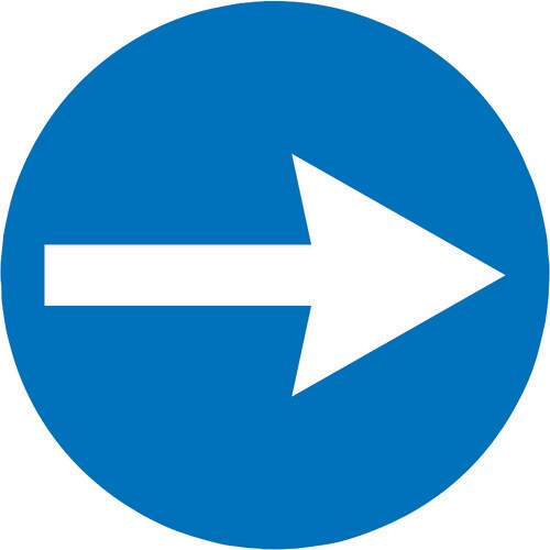 表示シール 矢印 SF−68−D