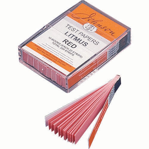 ブック式リトマス試験紙赤