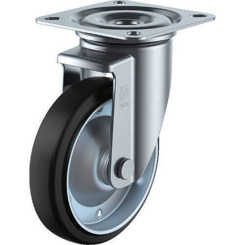 プレート式ゴムキャスター 148−7576