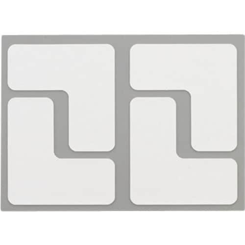 耐久フロアサインズL型S白40枚