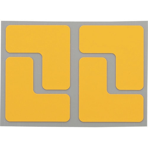 耐久フロアサインズL型S黄40枚