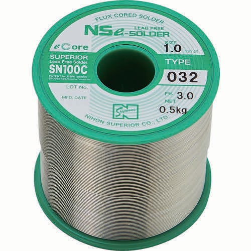 汎用鉛フリーやに入りはんだ SN100C03206