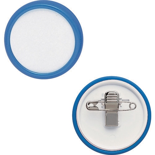 丸型名札 両用タイプ大 10個 青