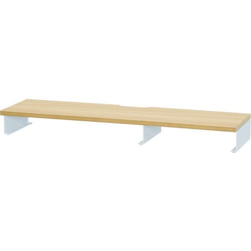 机上ラック ナチュラル天板 白脚 幅950