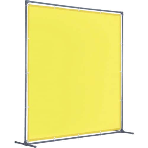 溶接遮光フェンス 2015型単体 固定足 黄