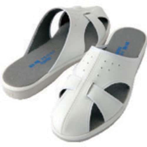 静電スリッパ 白 XL