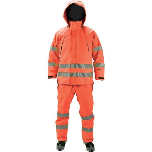 ゴアテックス高視認制電レインパンツ オレンジ L