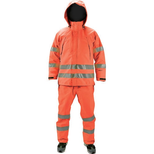 ゴアテックス高視認制電レインパンツ オレンジ M