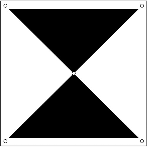 ドローン用対空標識X型