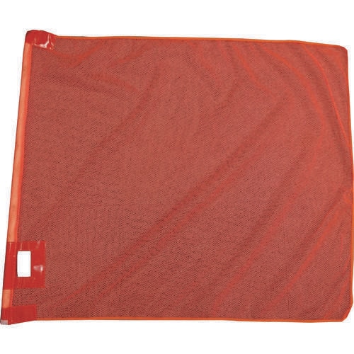 メッシュ大旗+棒セット(蛍光レッド)