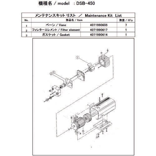 DSB−450用メンテナンスキット