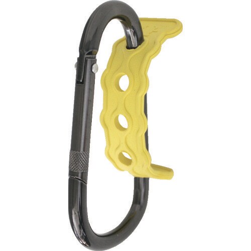 ラバーロック付カラビナイエローRL−1Y 4511
