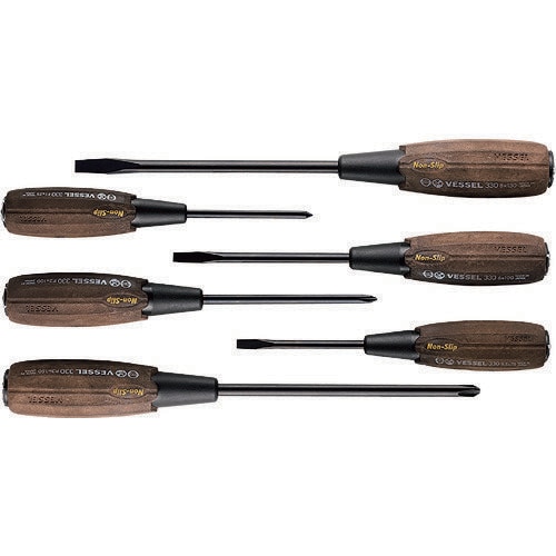 ウッディ貫通ドライバー 6本組(箱入り)