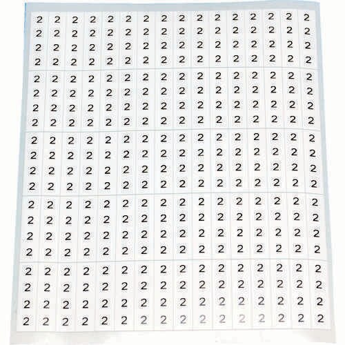 ケーブル用ラベル 「2」 CAL2