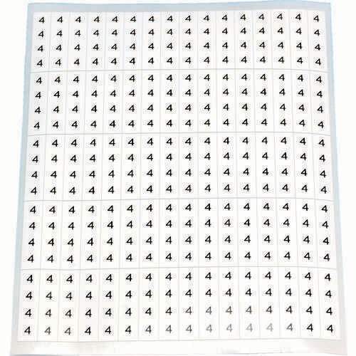 ケーブル用ラベル 「4」 CAL4