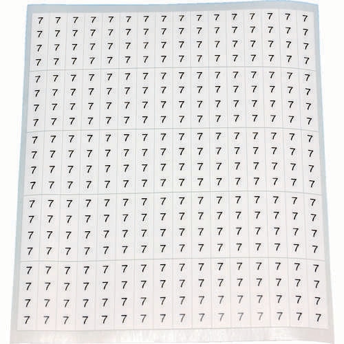 ケーブル用ラベル 「7」 CAL7