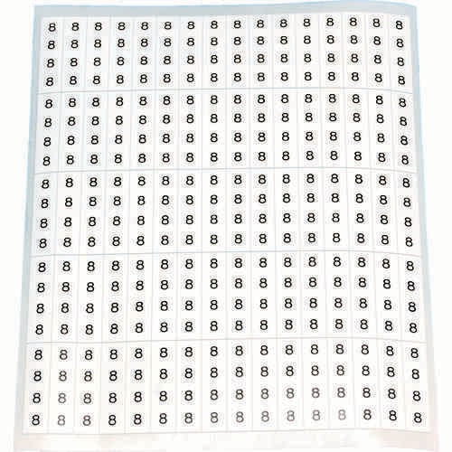 ケーブル用ラベル 「8」 CAL8