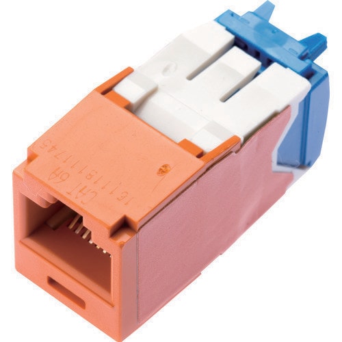 カテゴリ6A モジュラージャック オレンジ