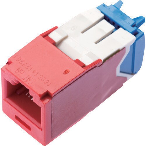 カテゴリ6A モジュラージャック 赤