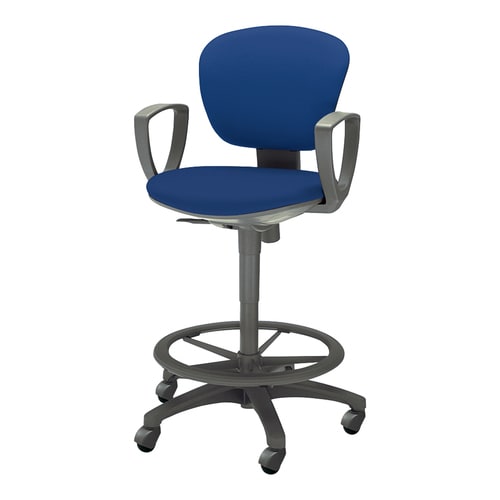 レグノ2 ハイタイプ 肘付 布紺 硬床用