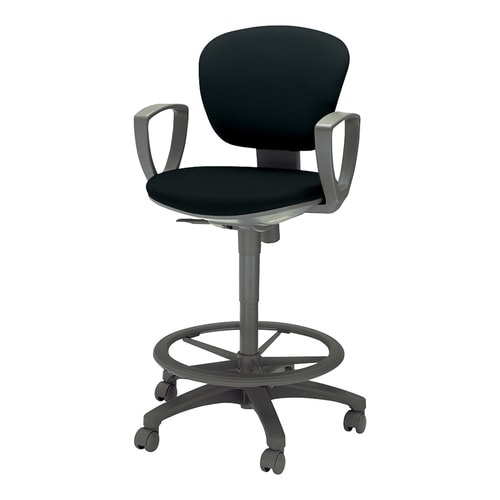 レグノ2 ハイタイプ 肘付 布黒 軟床用