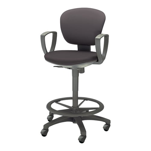 レグノ2 ハイタイプ 肘付 布灰 硬床用