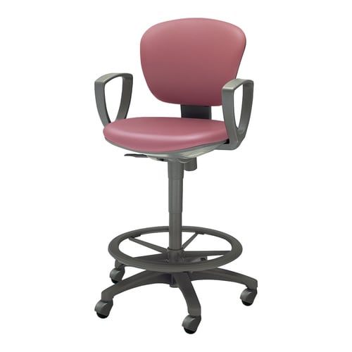 レグノ2 ハイタイプ 肘付 合皮赤 硬床用